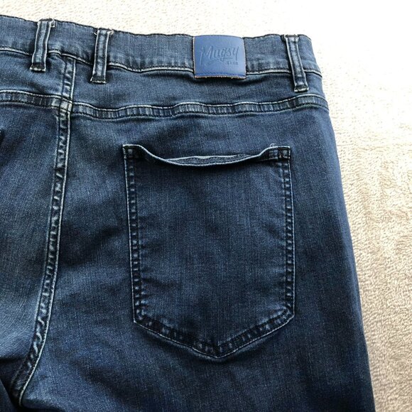 Mugsy Mens Jeans Size 40x32 Studio Blues Classic Blue Dark Wash Denim Casual - Picture 11 of 15